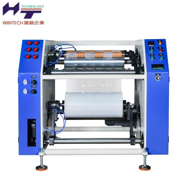 Semi-automatic Stretch Film Rewinding And Slitting Machine